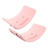 KONTONTY 2 Stück Balance-board- Planke Für Flattern Sensorisch Kind Fitness-balance-board Wackel-balance-board Wackelbrett Aus Kunststoff Bauchplatte Rosa Sport