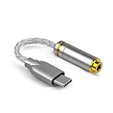 Asukohu USB C 32bit 384KHz USB C auf 3,5 mm/2,5 mm/4,4 mm Adapter mit ALC5686 Chip-Kopfhörer-Adapter, 3,5 mm Kristall-Oszillator