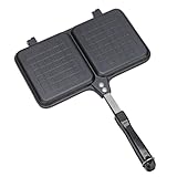 Sandwich maker - sandwichs toaster | automatic temperature control 180-200°C, indicator lights waffle iron, grill, panini, sandwicch sandwicch maker BBQ accessories double panel camping