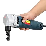 BDJSN Elektrischer Knabber mit 380 W, industrieller Metallschneider mit 1700 U/min, mit Aufbewahrungsbox, 1,8 mm Dickes Stahlblech, Metallschere für Edelstahl, Aluminium und Kunststoff