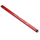 DEWEPRO® Profi Wasserwaage Aluminium - rot - Länge: 200cm 2m - Messtoleranz: 0,5mm/m