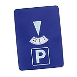 Parkscheibe, Parkscheibe Timer, wiederverwendbare Parkuhrscheiben ABS Timer, 24-Stunden-Anzeige, Blau