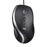 Logitech M500s Kabelgebundene Maus mit fortschrittlicher hyperschneller Scroll- und Kippfunktion, anpassbaren Tasten, hochpräziser Abtastung mit DPI-Schalter, USB-Plug&Play, Schwarz