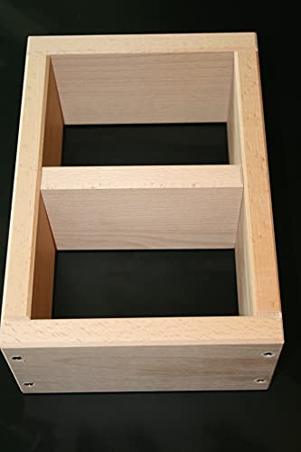 Holz-Backrahmen,Backform, Holzbackrahmen, Kosakenform Einfachrahmen + 1 x Trennbrett
