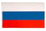 Aricona Russland Flagge 90x150cm - wetterbeständige Fahne mit Messingösen, 100% Polyester, robuste Doppelnaht & in lebendigen Farben - ideal für Flaggen-Liebhaber & Freunde