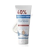 Soleneva Urea Creme 40 Prozent, Fußcreme sehr Trockene Füsse, Hornhaut Entferner & Schrundensalbe mit Befeuchten, Fusspflege für Sehr Trockene Füße, Urea Lotion, für Hände und Füße