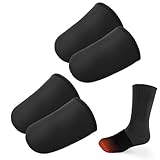 2 Paar Zehenwärmer Neopren, Thermo Zehenwärmer Toe Warmer Ärmel Zehen Topper Liner zum Erwärmen der Füße Jagen Radfahren Laufen Wandern, für Damen Herren (Größe M)