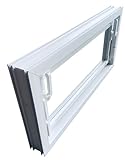 Trobak Kellerfenster weiss 50 x 30 cm Isolierverglasung