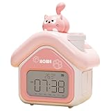 Tisujune Kinderwecker | Niedlicher Digitalwecker Mit LED-Anzeige,Praktischer Für Kinderzimmer Nachttisch Schlafzimmer Reisen Schule