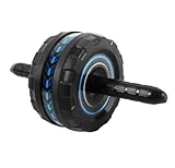 OUYUE Bauchtrainer Bauchroller Ab Roller Verbreitertes, Stabiles Ab-Trainingsgerät Leises Ab Roller-Rad Für Das Bauchmuskeltraining Fitnessgeräte(Blue)