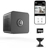 Linterngo X1 WiFi Mini Kamera 1080P HD Überwachungskamera mit Akku (3-4 Std) – Kompakte kabellose Sicherheitskamera mit Bewegungserkennung, Nachtsicht & Echtzeit-App für Zuhause