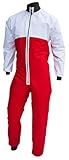 Dry Fashion Unisex Trockenanzug SUP-Advance Segelanzug wasserdicht, Farbe:weiß/rot, Größe:M
