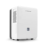 TROTEC Luftentfeuchter elektrisch TTK 96 E – Leistung 30 L/Tag – Fläche 90 m² / 230 m³ – Raum Entfeuchter – für Wohnung und Schlafzimmer