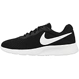 Nike Herren Tanjun Sneaker, Black White Barely Volt Black, 44.5 EU