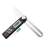URPIZY Digitaler, 360° Elektronische Wasserwaage, Edelstahl-Schmiege, Präzisionsmesswerkzeug Für Holzarbeiten, Architektur, Ingenieurwesen, 210Mm Klappbar