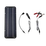 Besshepplo 12 V Erhaltungsladegerät-Set, 30 W Solarmodul-Batterie, Wartung, faltbares Solarladegerät für Kraftstation, Solargenerator, Camping, Laptops