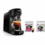 TASSIMO FINESSE BOSCH Podmaschine – TAS16B2 schwarz + 2 Packungen T-Discs