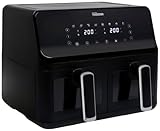 Tristar FR-9040 Doppel-Fritteuse 8l 2700W Heißluft-Funktion, Timerfunktion, Antihaftbeschichtung, T