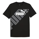 PUMA Unisex Power Graphic Tee T-Shirt, Schwarz, M