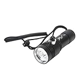 Topyond 2er-Pack XHP50 Unterwasser-Tauchtaschenlampe Mit Magnetischem Steuerschalter, Leistungsstarke Tauchlampe Für Beleuchtung Mit Festem Fokus