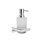 hansgrohe AddStoris - Seifenspender, Lotionspender für Wandmontage, Flüssigseifenspender, verdeckte Befestigung, Badezimmer Zubehör, Chrom, 41745000