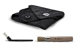 Lelit PLA9101 Reinigungskit mit Mikrofasertuch, Pinsel aus Holz und Bürste aus Nylon, Schwarz, Einheitsgröße