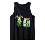 Lustige Gurkenüberraschung Eine Gurke und ein Glas Gurkensch Tank Top