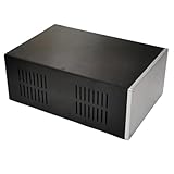 Toplionace 210x120x210mm Vollaluminium-Chassis für Röhren-/Ventilverstärker, Vorverstärker, Endstufen und Vollverstärker mit Omnidirektionaler Aufstellung
