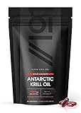 Antarctic Krill Oil 1000mg | Wild-Caught, High Omega 3s EPA, DHA, Astaxanthin & Phospholipids | 2 Months Supply | Sustainably Sourced – Halal, 60 Softgels