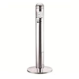 WUHUQN Standaschenbecher Mülleimer Freistehend Edelstahl Outdoor Staub Mülleimer Zigarette Aschenbecher Ständer Aschenbecher Vertikaler Aschenbecher Mülleimer