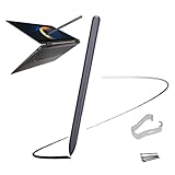 Galaxy Book Pro 360 S Pen Ersatz für Samsung Galaxy Book Pro 360, Galaxy Book 2 Pro 360, Galaxy Book 2 360 Stylus Pen ohneBluetooth+Spitzen/Federn (Mystic Black)