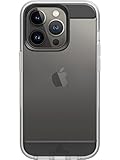Black Rock - Hülle Air Robust Case Passend für Apple iPhone 14 Pro I Handyhülle, Transparent, Durchsichtig, Dünn (Schwarz)