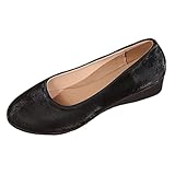 Damen Ballerina Schuhe Elegant Modische Tanzschuhe Wedge Riemenschuhe Flache Ballettschuhe Satin Geschlossen Abendschuhe Breite Füße Freizeitschuhe Bequeme Frauen BarfußSchuhe