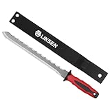 paxlloonge Dämmstoffmesser - Länge 340mm, 200mm Edelstahl Doppelklinge, Rot