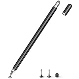 Tablet Stift für Alle Tablets, 2 in 1 Stylus Pen, SENKUTA Touchscreen Stift für Alle Tablets/Handys, Apple iPad, iPhone, Samsung, Surface, Lenovo, Xiaomi, Chromebook, Huawei Android iOS. Schwarz