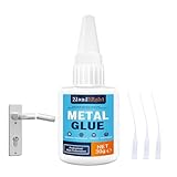 Sekundenkleber Metall extra stark 30g - Metallkleber wasserfest von Metall, Glas, Kunststoff, Acryl, Keramik und mehr. Perfekt für Heimwerkerarbeiten und schnelle Reparaturen