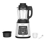 Moulinex PerfectMix Cook, Standmixer mit 10 automatischen Programmen, 1400 W, bereiten heiße und kalte Rezepte zu, elektrischer Mixer mit Touchscreen, leicht zu reinigen, Kapazität 2 l, LM83SD