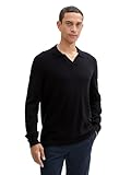 TOM TAILOR Herren 1043269 Strickpullover mit Kaschmir-Anteil, 29999-Black, X-Large