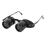 ASHATA Handfree Fernglasgläser Zum Angeln, 10 -fache Zoom Optische Faltungs Teleskop Brille, Fokusanpassung, Operngläser für das Fischen von Vogelbeobachtung