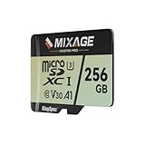 MIXAGE MicroSDXC-Karte, 256 GB, UHS-I U3/V30/A1/C10-175 MB/s Lesen, 110 MB/s Schreiben, 4K UHD Videoaufzeichnung – 3D-NAND-Flash-SD-Speicherkarte für Smartphones, Spielekonsolen, Dash/Sicherheits- und