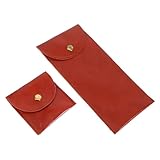 Mikikit 2Stücke Brillenetuis Kunstleder Weiche Sonnenbrillentasche mit Elegantem Design für Reisen Täglichen Gebrauch Schützt Ihre Brille Kratzern Stößen