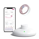 Femometer Smart Ring für Fruchtbarkeits- und Eisprungverfolgung, tragbarer Temperatur-Überwachungssensor mit App Auto-Sync, Perioden- und Schlafanalyse, Größe 8