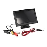 5 Zoll AHD 1080P Auto Rückfahrkamera Kit mit Rückfahrmonitor für Backup Parken Display Unterstützt NTSC/PAL Wasserdicht IP67/IP68