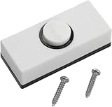 RDAHSUEHH Türklingel mit Druckknopf, modern, weiß, 55 mm x 24 mm x 15 mm, für harte Verkabelung an jeder Türklingel