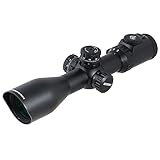 UTG Compact Ie Scope AO, 36 Colors EZ Tap, with MS Rings Rifle, schwarz, One Size