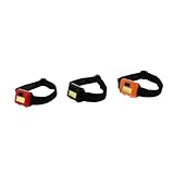 UPKOCH 3 Stück LED Stirnlampe für Nachtangeln und Outdoor Camping Robuste Kompakte Kopfleuchte in Schwarz Rot und Orange Headlamp ohne Batterien für Nachtwandern und Notfälle