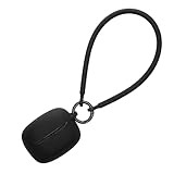 kwmobile Hülle kompatibel mit JBL Tune Beam 2 Kopfhörer - Silikon Schutzhülle Etui Case Cover - mit Handschlaufe Schwarz