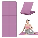 Foldable Yoga Mat - TPE Exercise Pilates Mat - Yoga Matte - Fitnessmatte - 183 x 61 cm, 5 mm Dick, Sport Matte für Pilates, Gymnastik, Reise und Sport