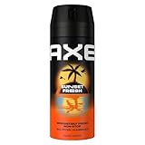Axe Bodyspray Sunset Fresh Deo ohne Aluminiumsalze sorgt 48 Stunden lang für effektiven Schutz vor Körpergeruch 6 X150 ml