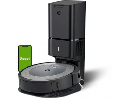 iRobot® Roomba® i565240 WLAN-fähiger Saugroboter mit intelligenter Raumplanung - Reinigung nach Raum mit automatischer Absaugstation - Zwei Gummibürsten für alle Böden - Ideal bei Haustieren